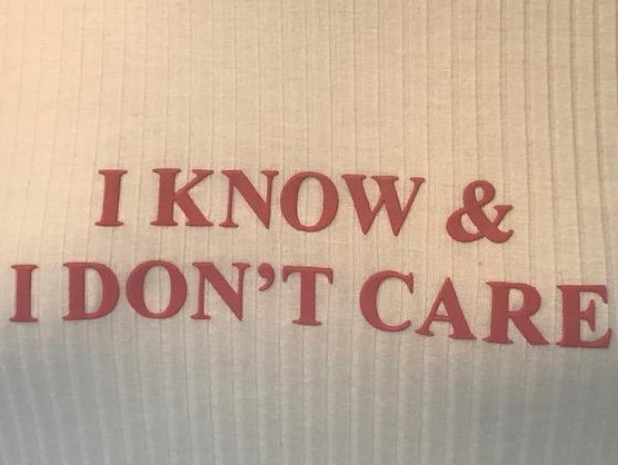 I know & I don´t care